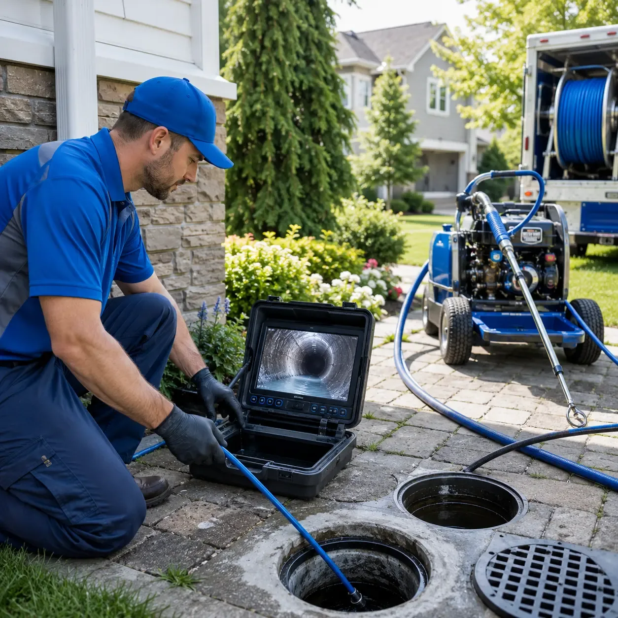Outdoor drain cleaning professionals serving Johnstown, NY